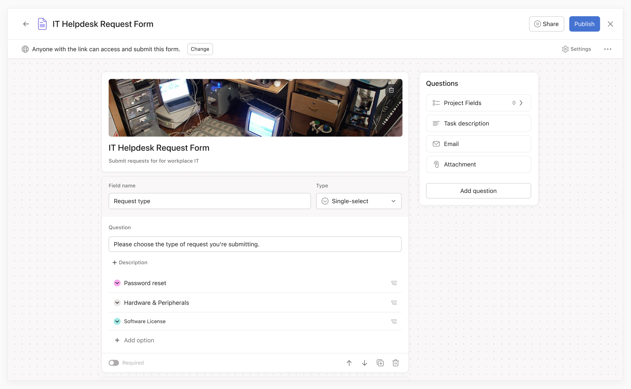 Forms builder redesign